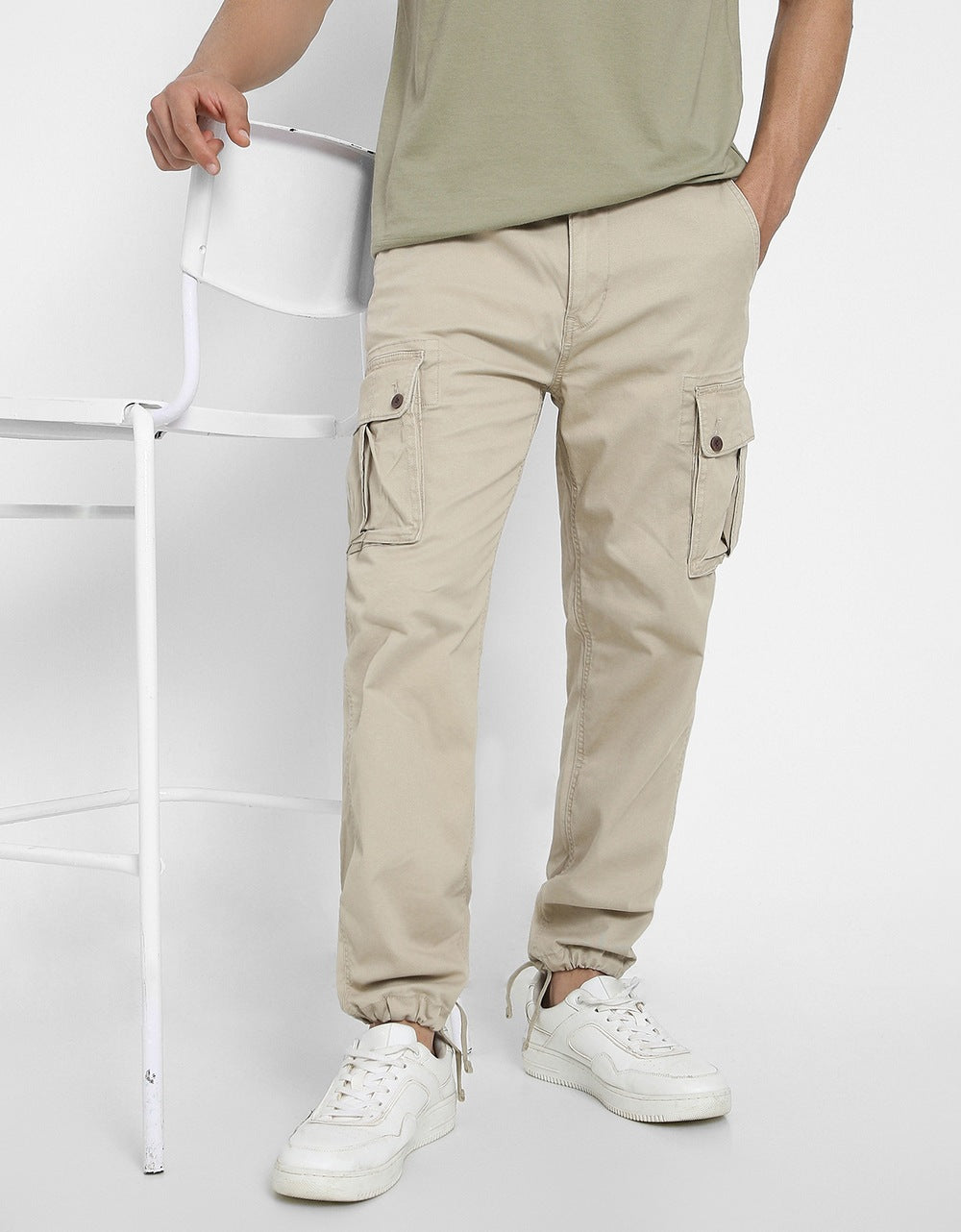 Pack of 2 American Eagle, Double the Style (Beige+ Black)