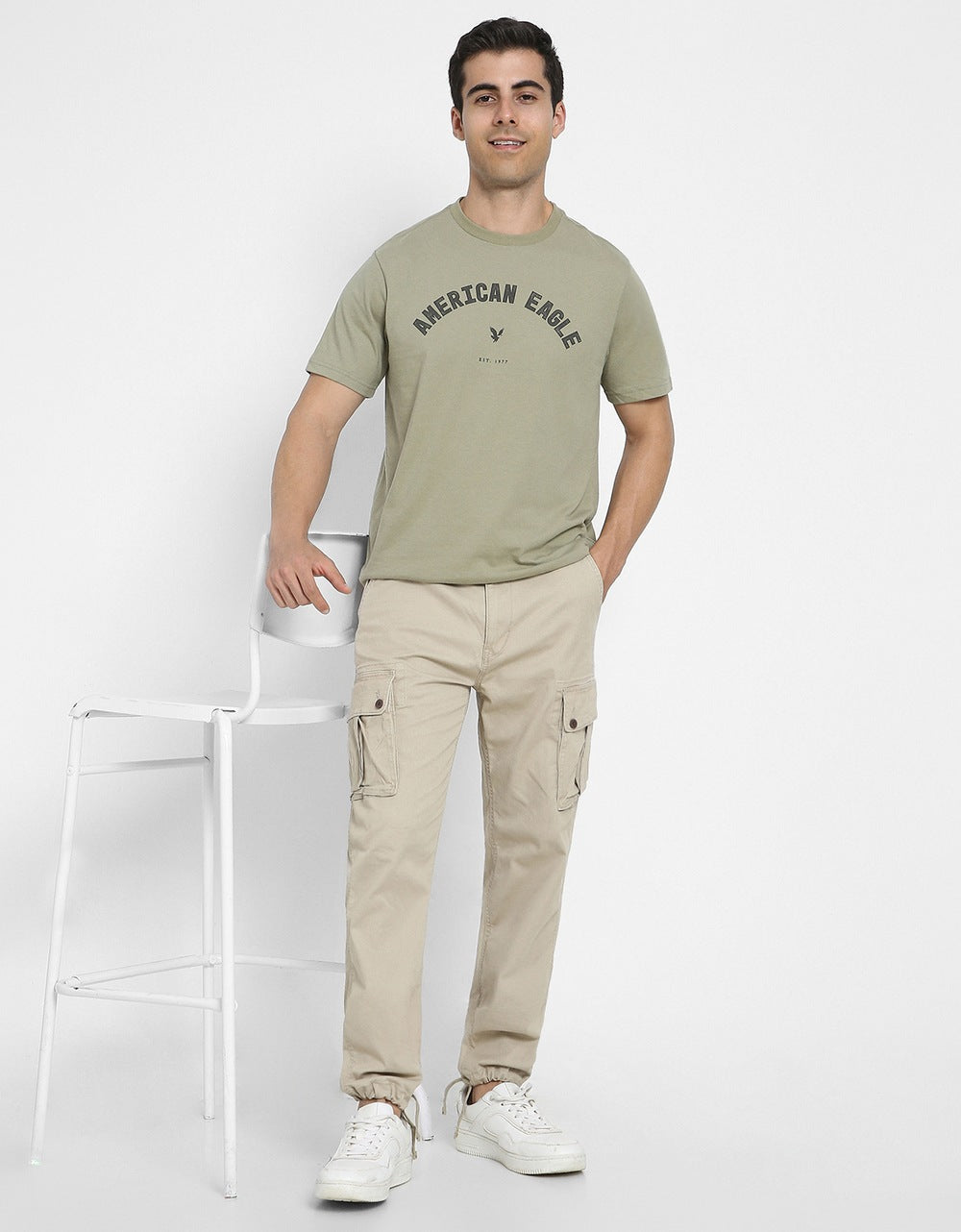 Pack of 2 American Eagle Cargos – Summer Fashion (Dark brown + Beige)