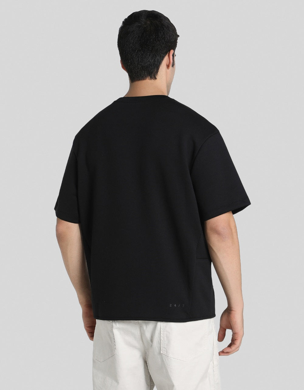 American Eagle Men Black 24/7 Crew Neck tshirt