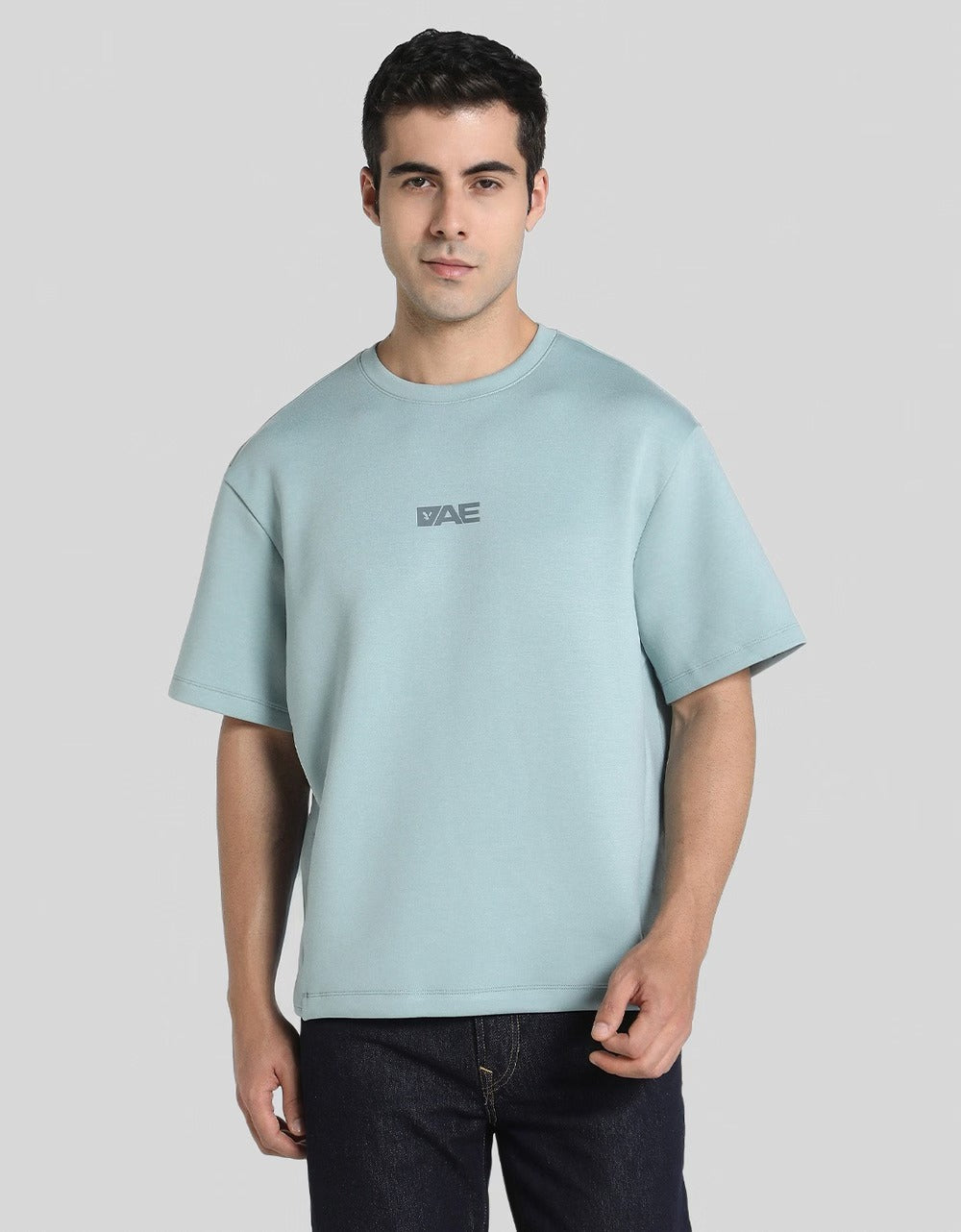 American Eagle Men Green 24/7 Crew Neck T-shirt