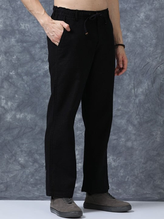 Men’s Black Linen Pants | Timeless Style & Breathable Comfort