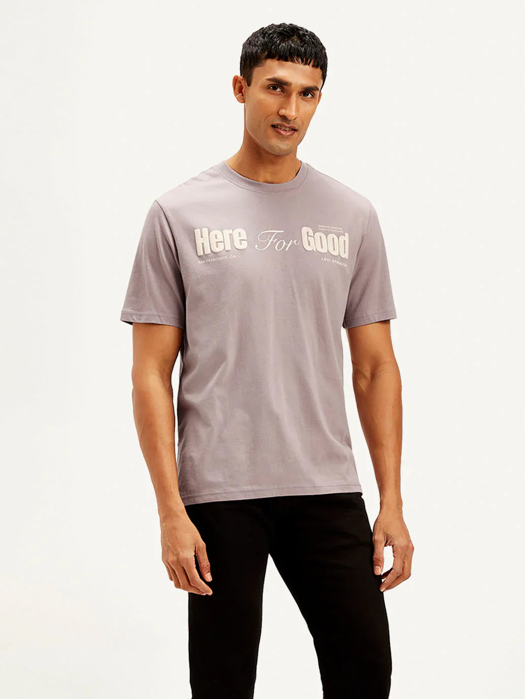 Levi’s Men Typography Print Crew Neck T-shirt