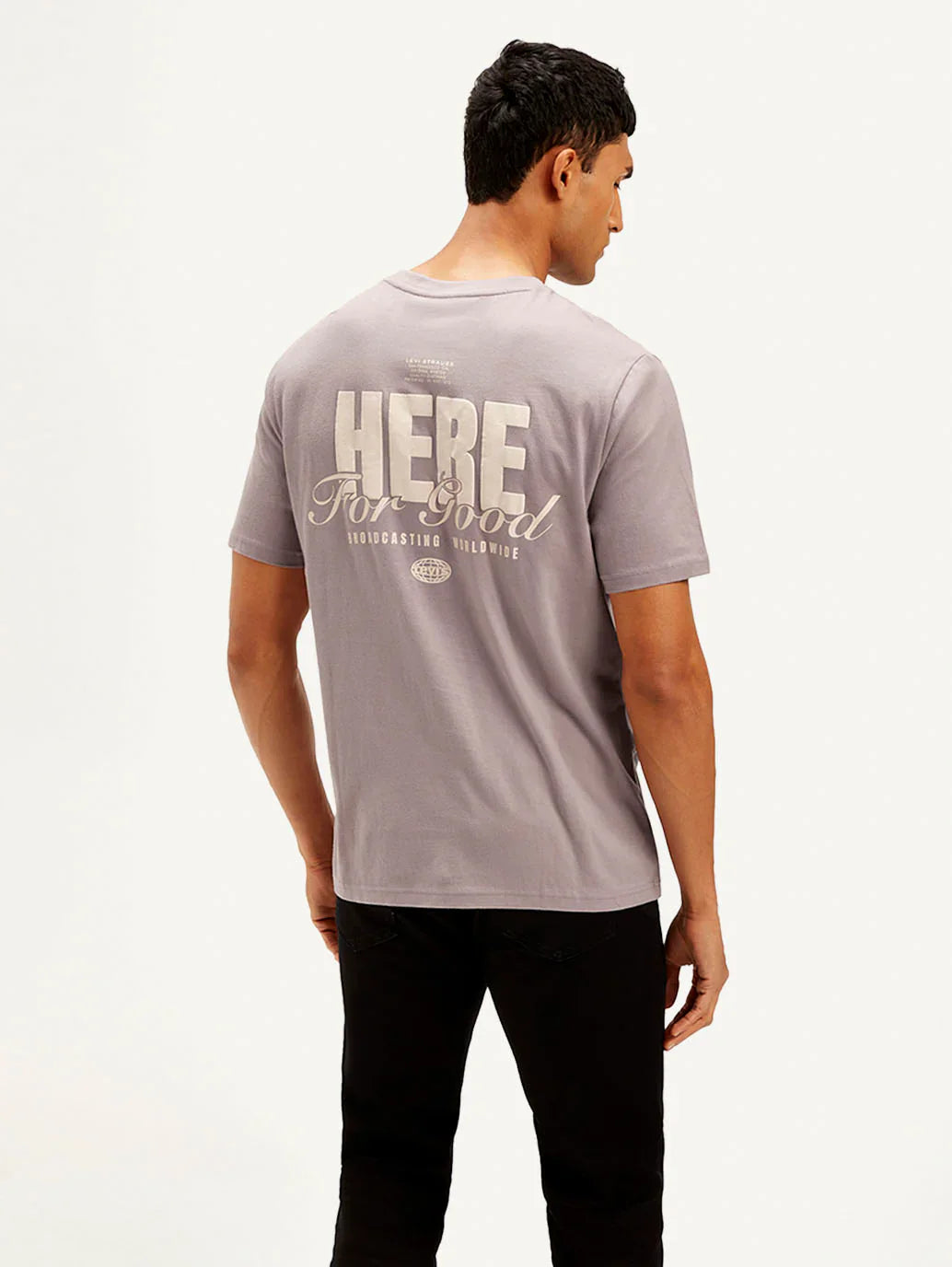 Levi’s Men Typography Print Crew Neck T-shirt