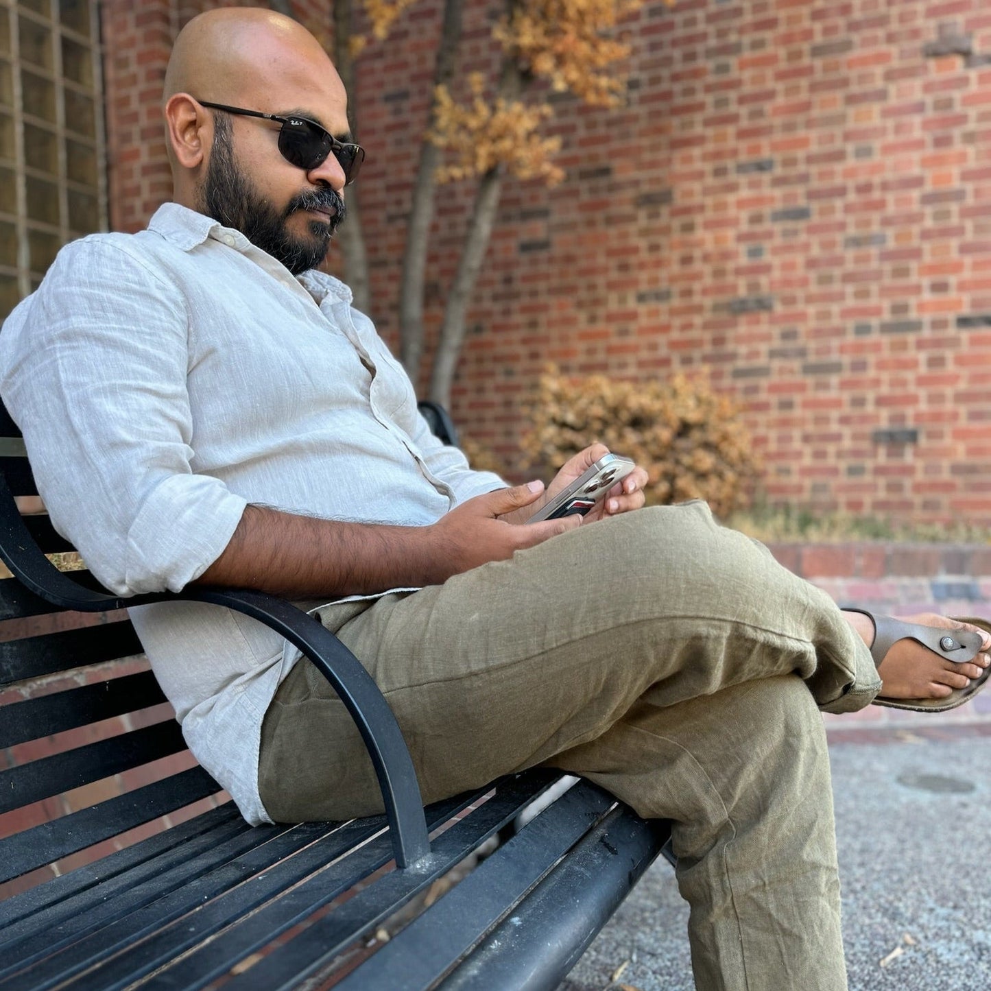 100% Premium Linen Relaxed fit pants- Men's Linen pants