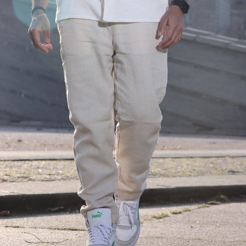 100% Premium Linen Relaxed fit pants- Men's Linen pants