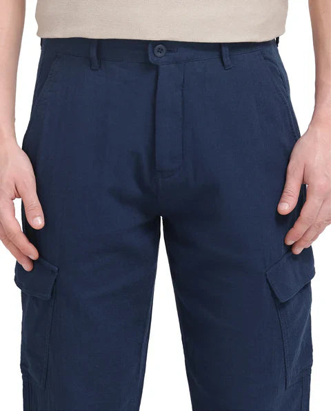 Pack of 2 Rare Rabbit Cargos – Summer Cargos (Black + Navy Blue)