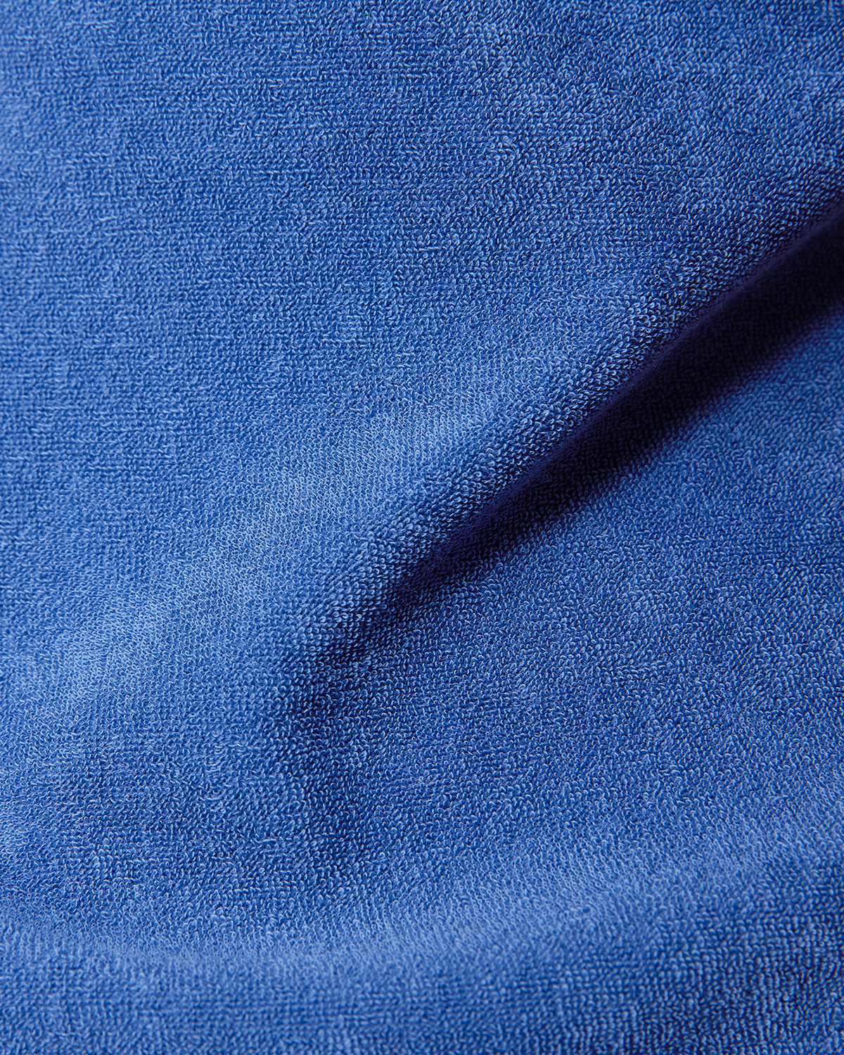 Signature Terry Towel Polo T-Shirt - Dark Blue
