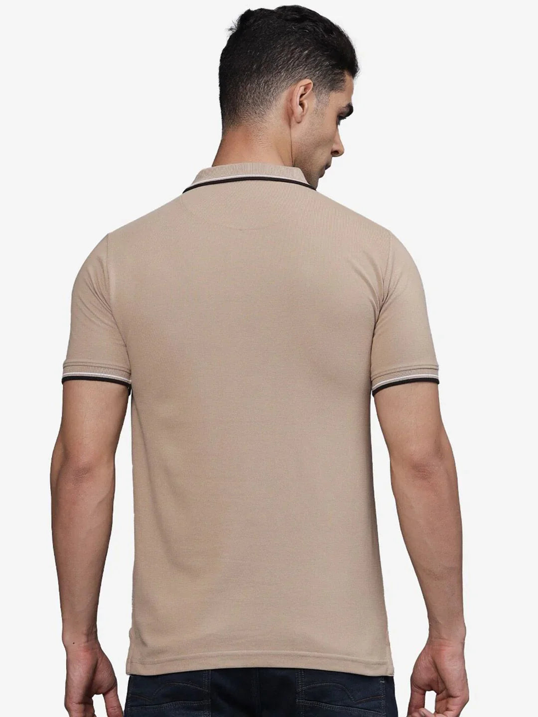 T-base Men Half Sleeve Polo Collar T-Shirt