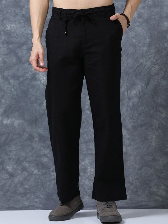 Men’s Black Linen Pants | Timeless Style & Breathable Comfort