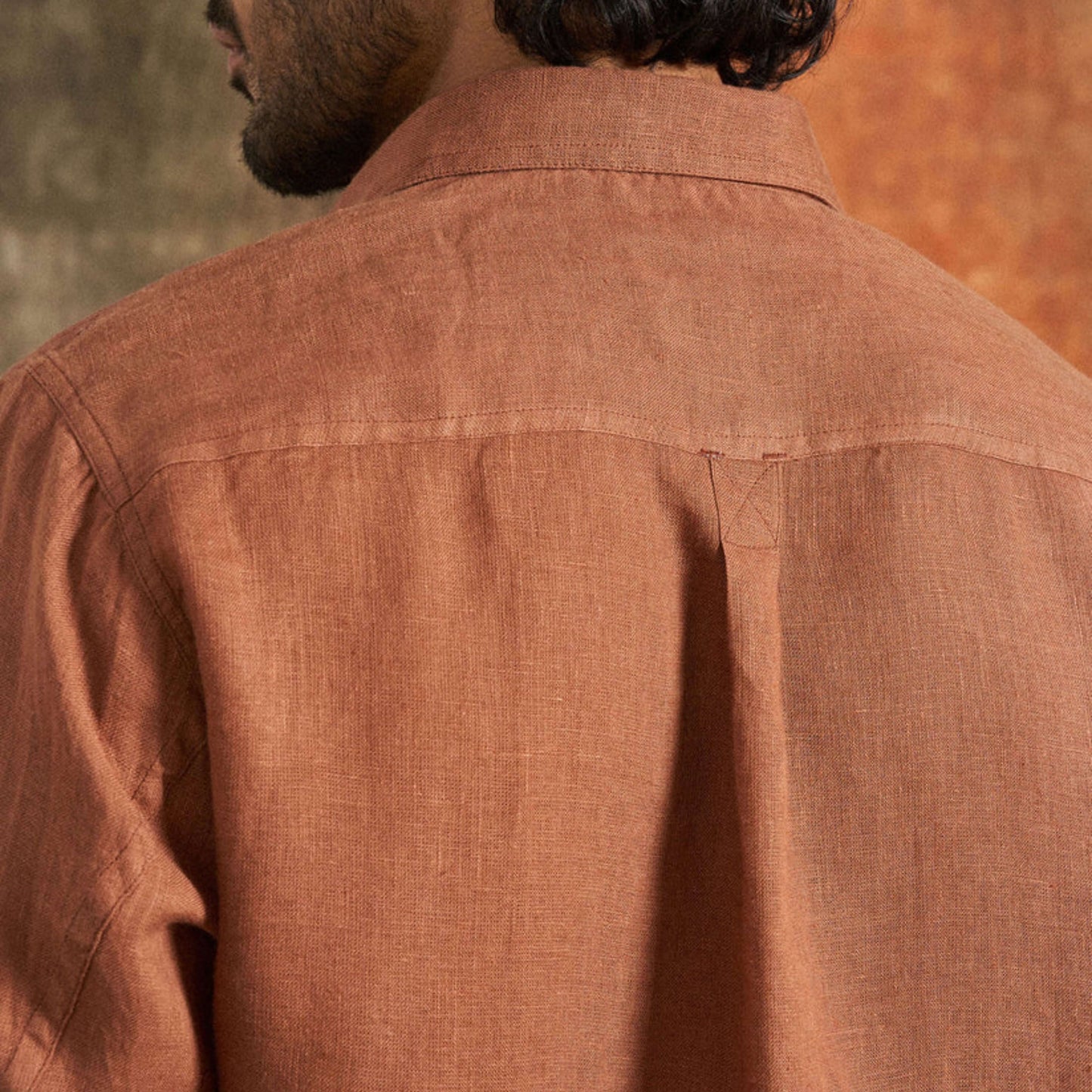 Earth-Tone Cotton Linen Shirt | Natural Comfort & Effortless Style