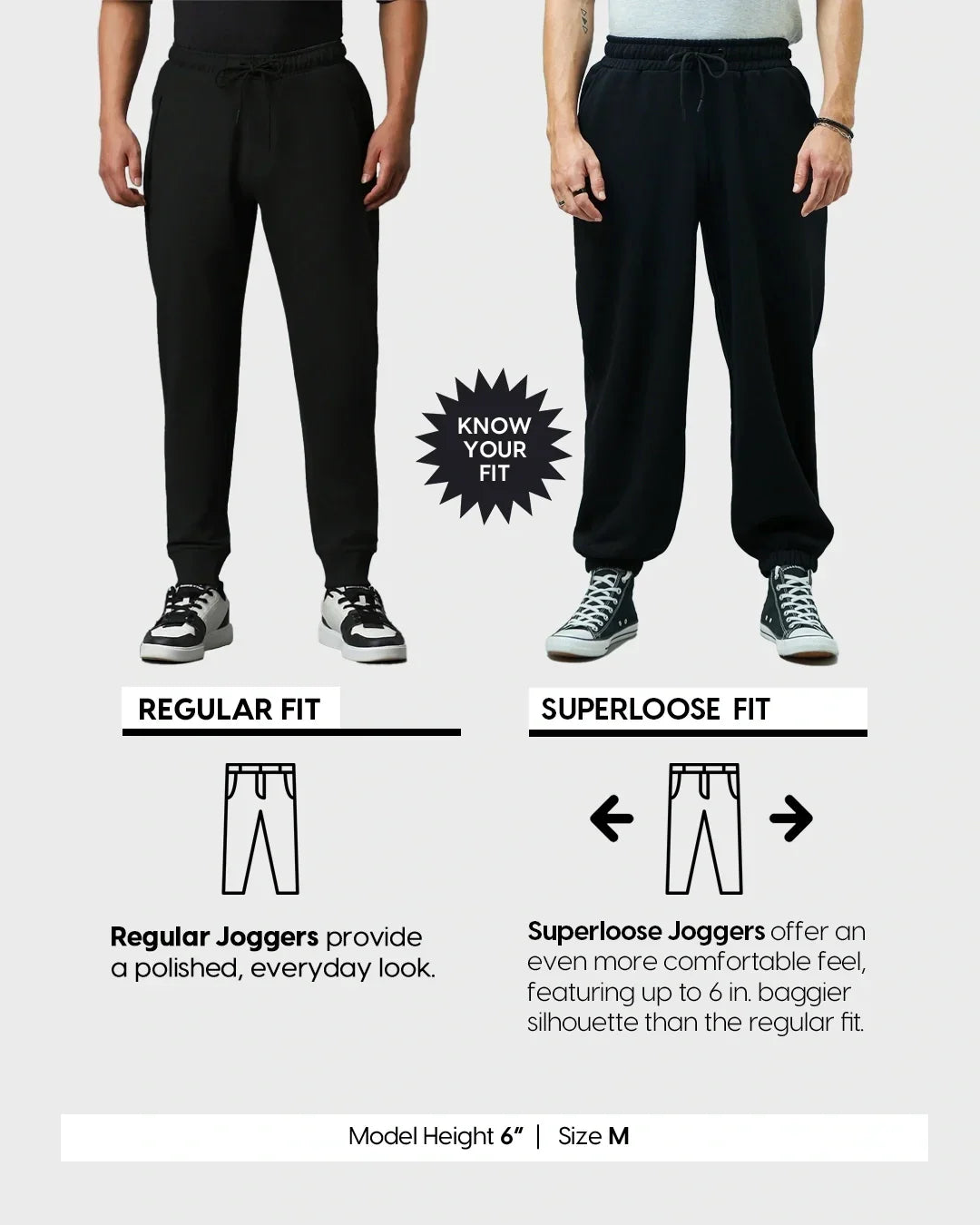 Men's Grey Super Loose Fit Cargo Joggers