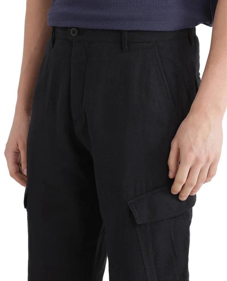 Pack of 2 Rare Rabbit Cargos – Summer Cargos (Black + Navy Blue)