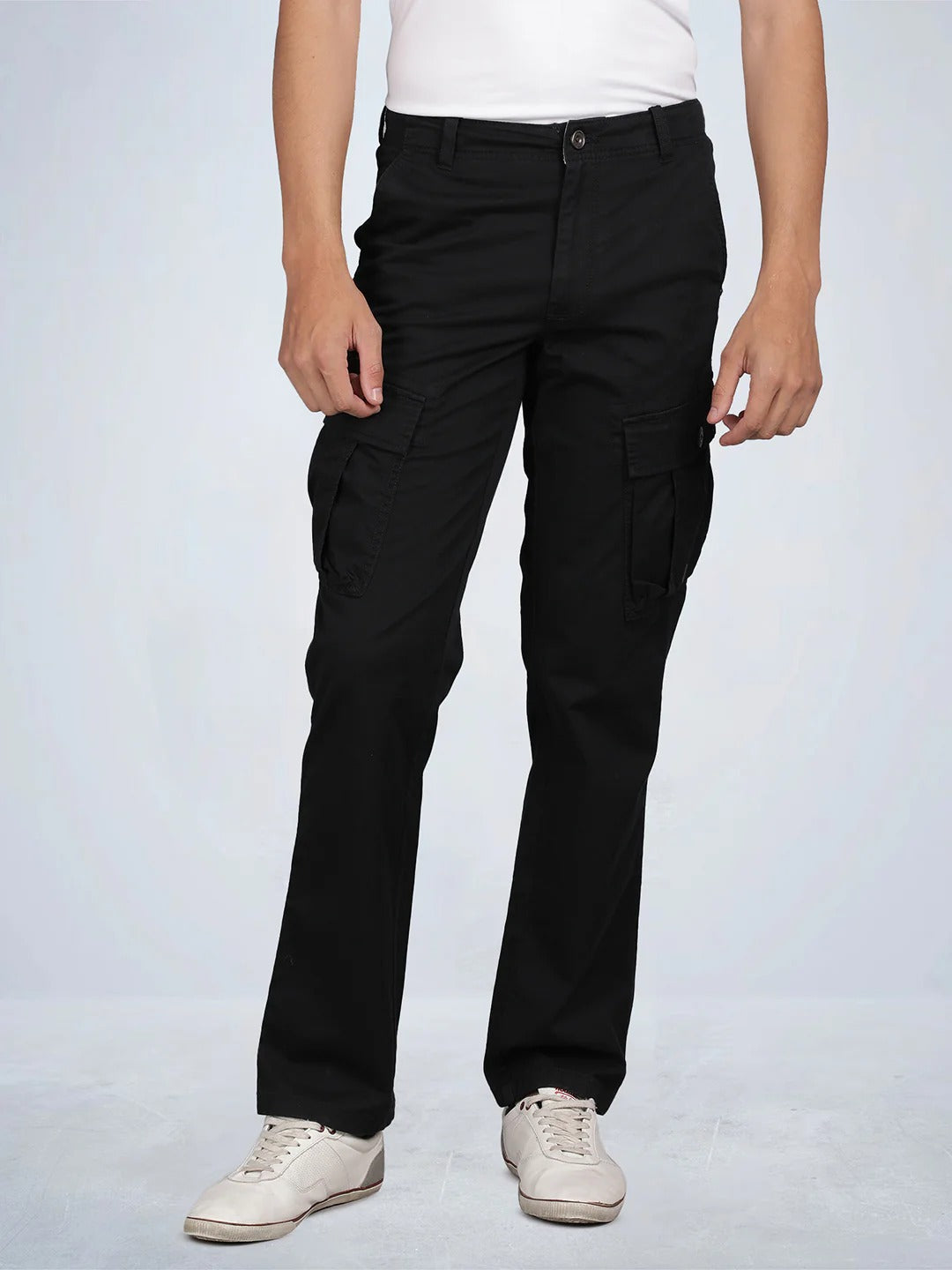 Pack of 2 T-Base Utility Cargo Pants –  (Black + Green)