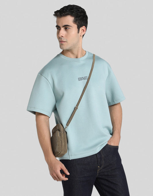 American Eagle Men Green 24/7 Crew Neck T-shirt
