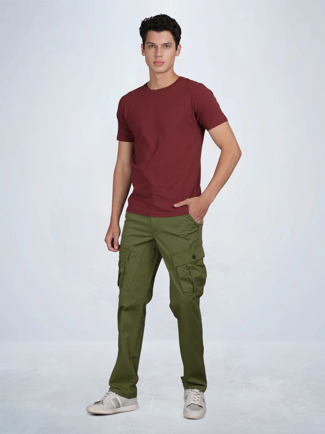 Pack of 2 T-Base Utility Cargo Pants –  (Black + Green)