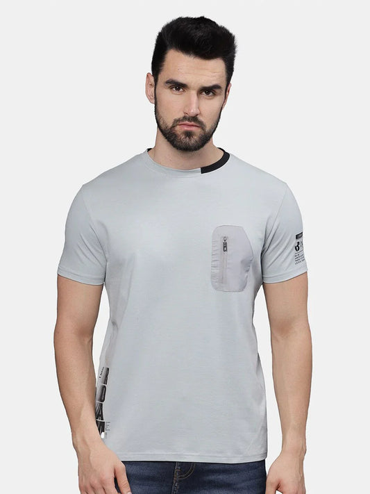 T-Base Men Pocket Detail Cotton T-Shirt