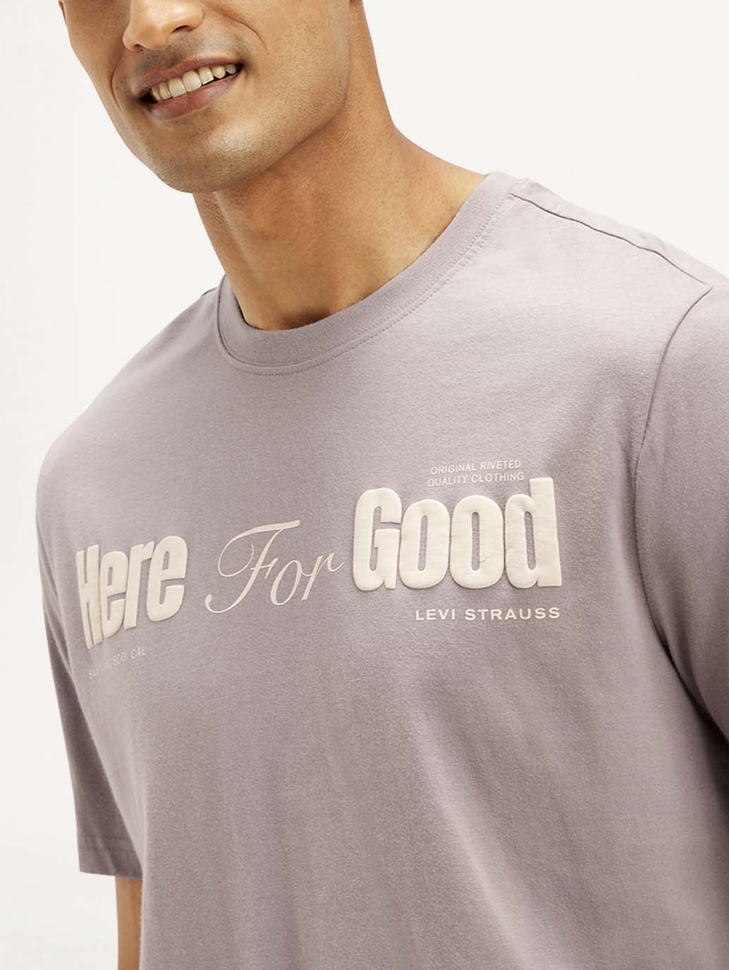 Levi’s Men Typography Print Crew Neck T-shirt