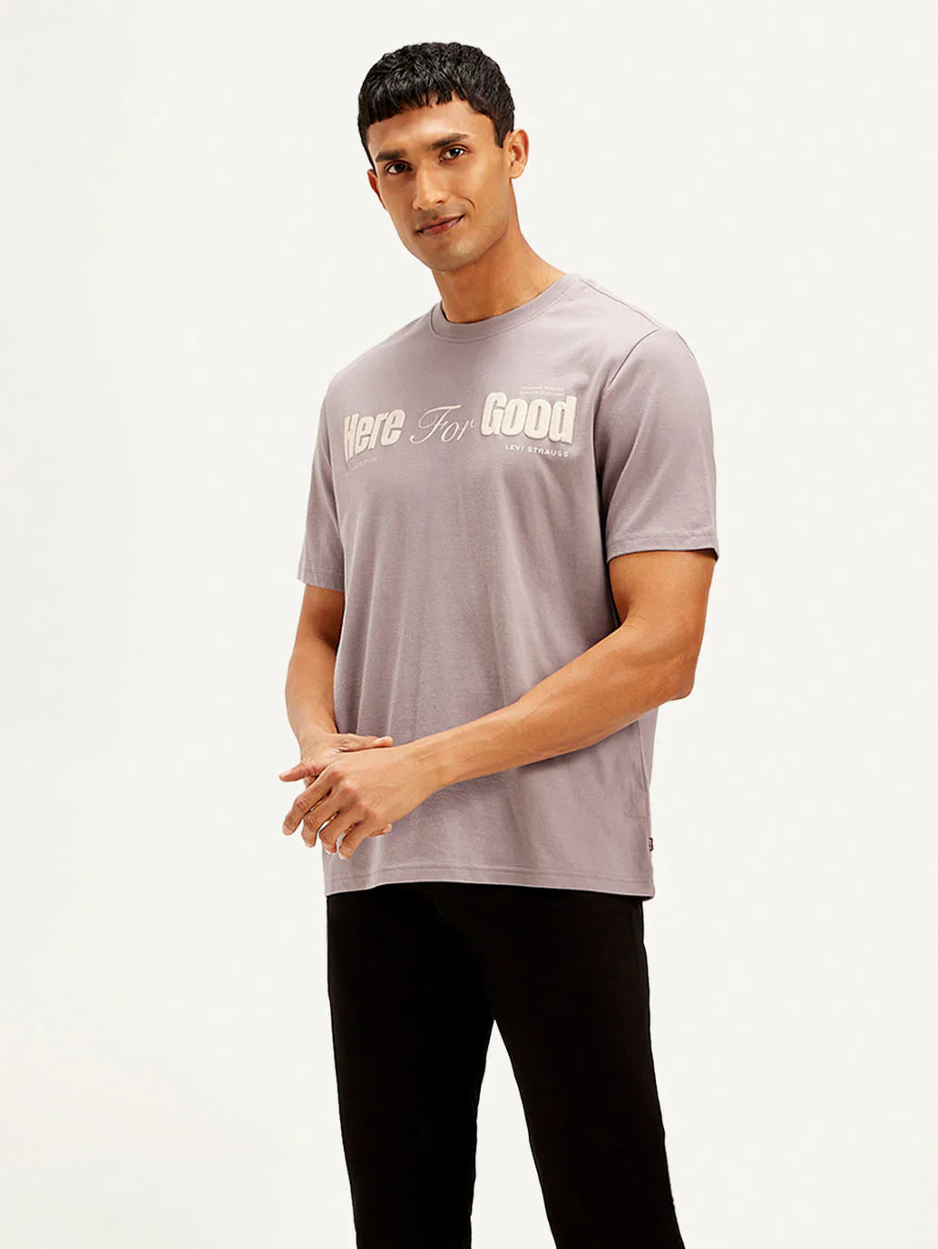 Levi’s Men Typography Print Crew Neck T-shirt