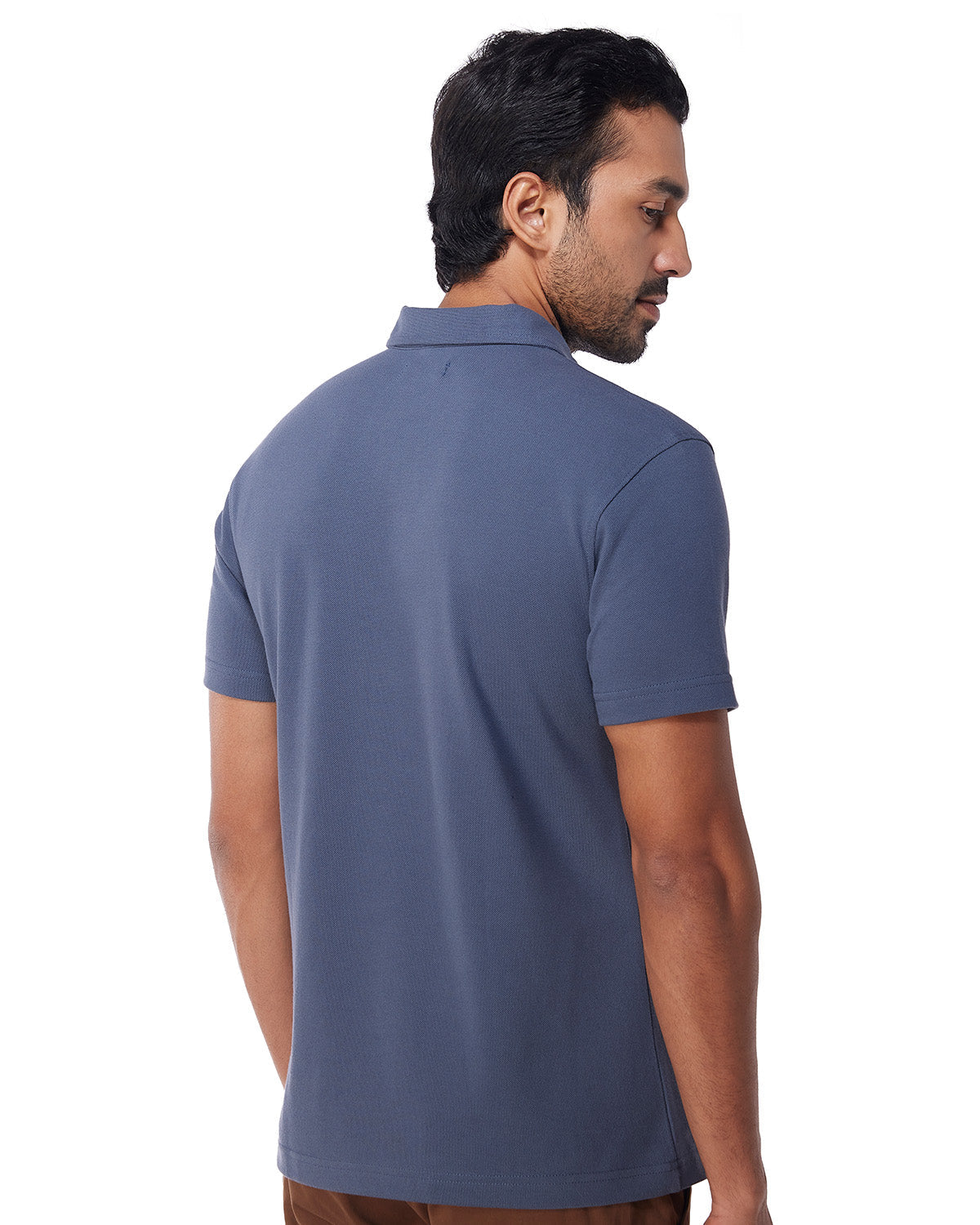 Signature Zipper Polo T-Shirt - Grey