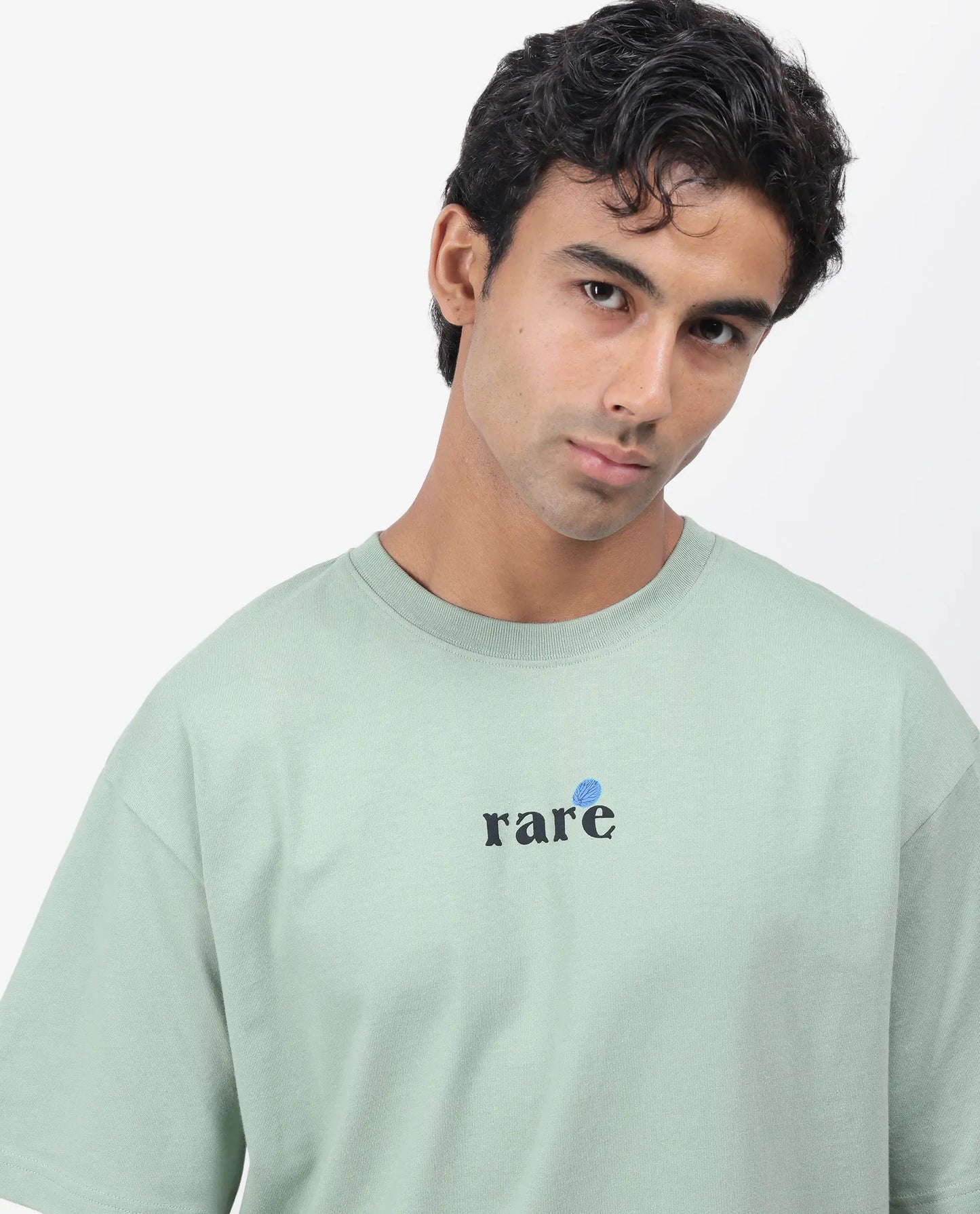 Rare Rabbit Men Green Oversized Graphic Print T-Shirt – ROE