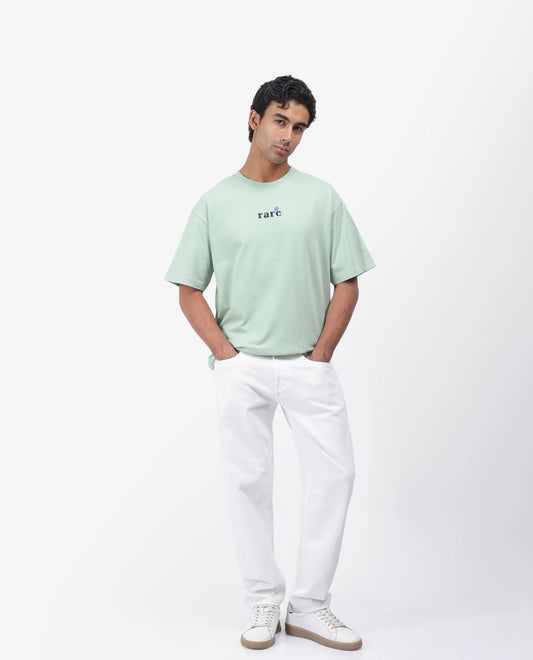 Rare Rabbit Men Green Oversized Graphic Print T-Shirt – ROE