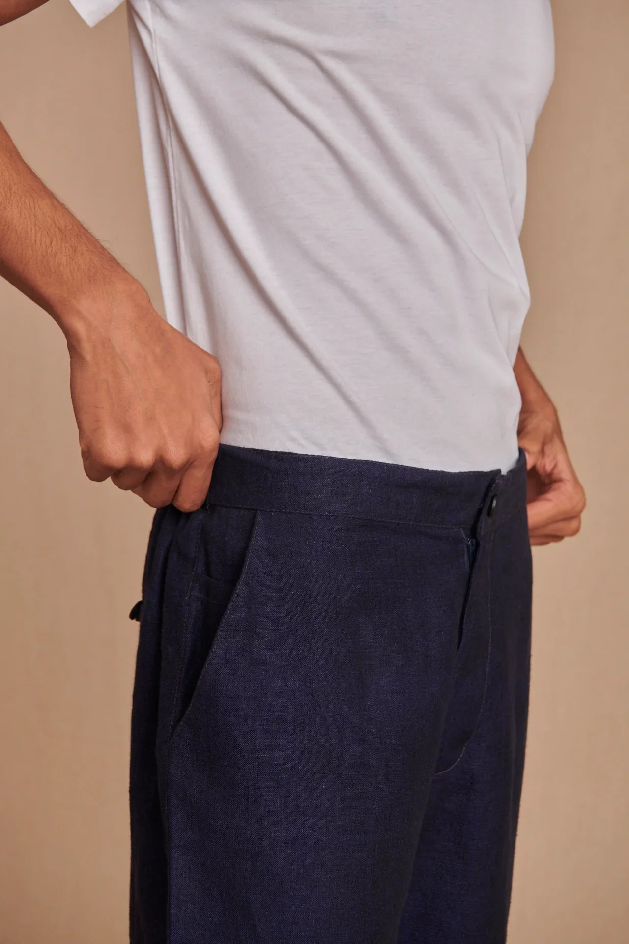 Neel Linen Denim Men's Jogger Pants