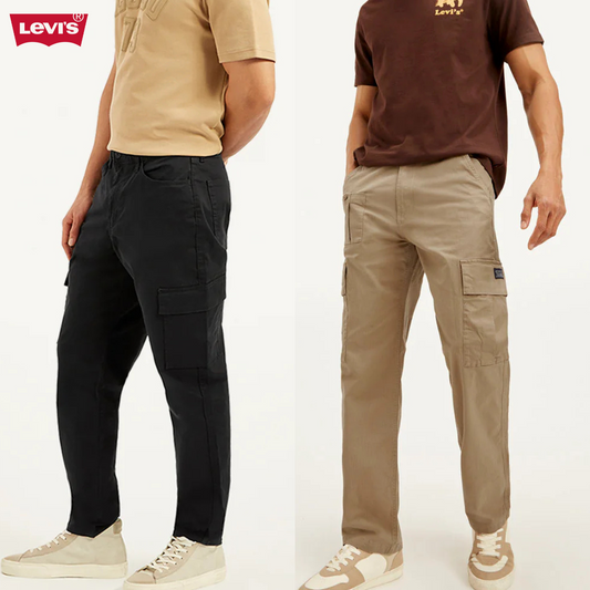 Pack of 2 Levi’s Cargos –  Everyday Comfort (Beige + Black)