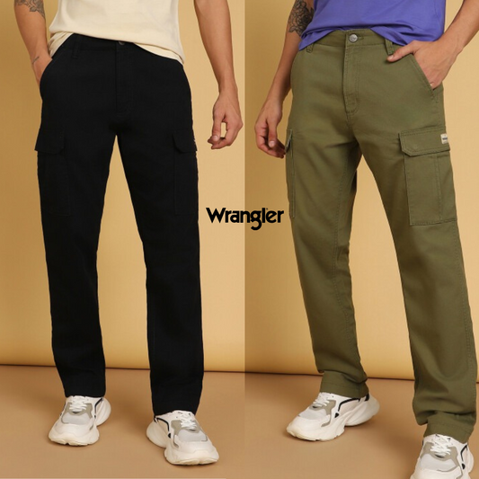 Pack of 2 Wrangler Cargos – Rugged. Reliable. Ready (Black + Olive green)